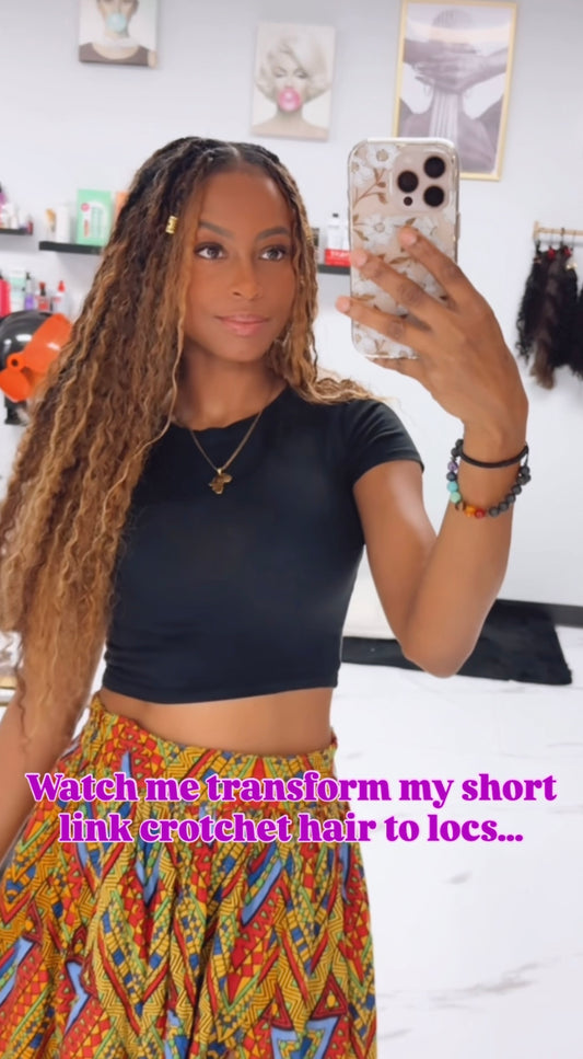 Crotchet Boho ‘Island Bae’ Human Hair Locs