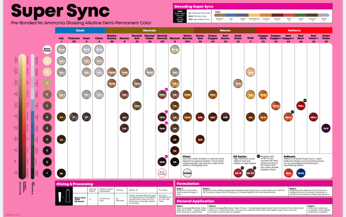 Color Bar - Matrix Super Sync Super Sync Pre-Bonded Demi