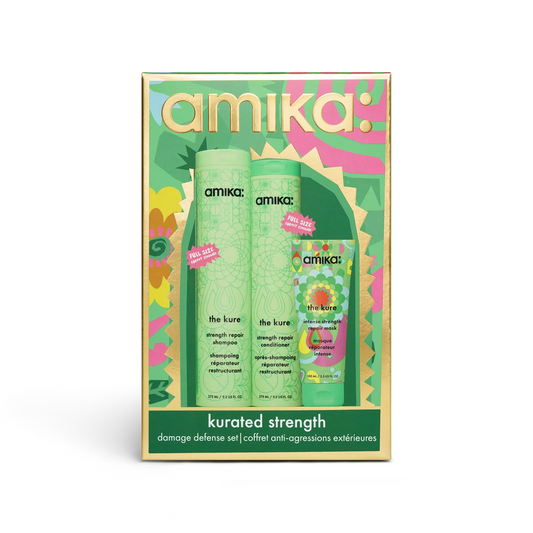 Amika kurated strength wash + care set