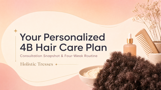 Your Personalized 4B Hair Care Plan — Consultation Snapshot & Four-Week Routine