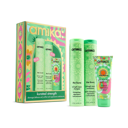 Amika kurated strength wash + care set