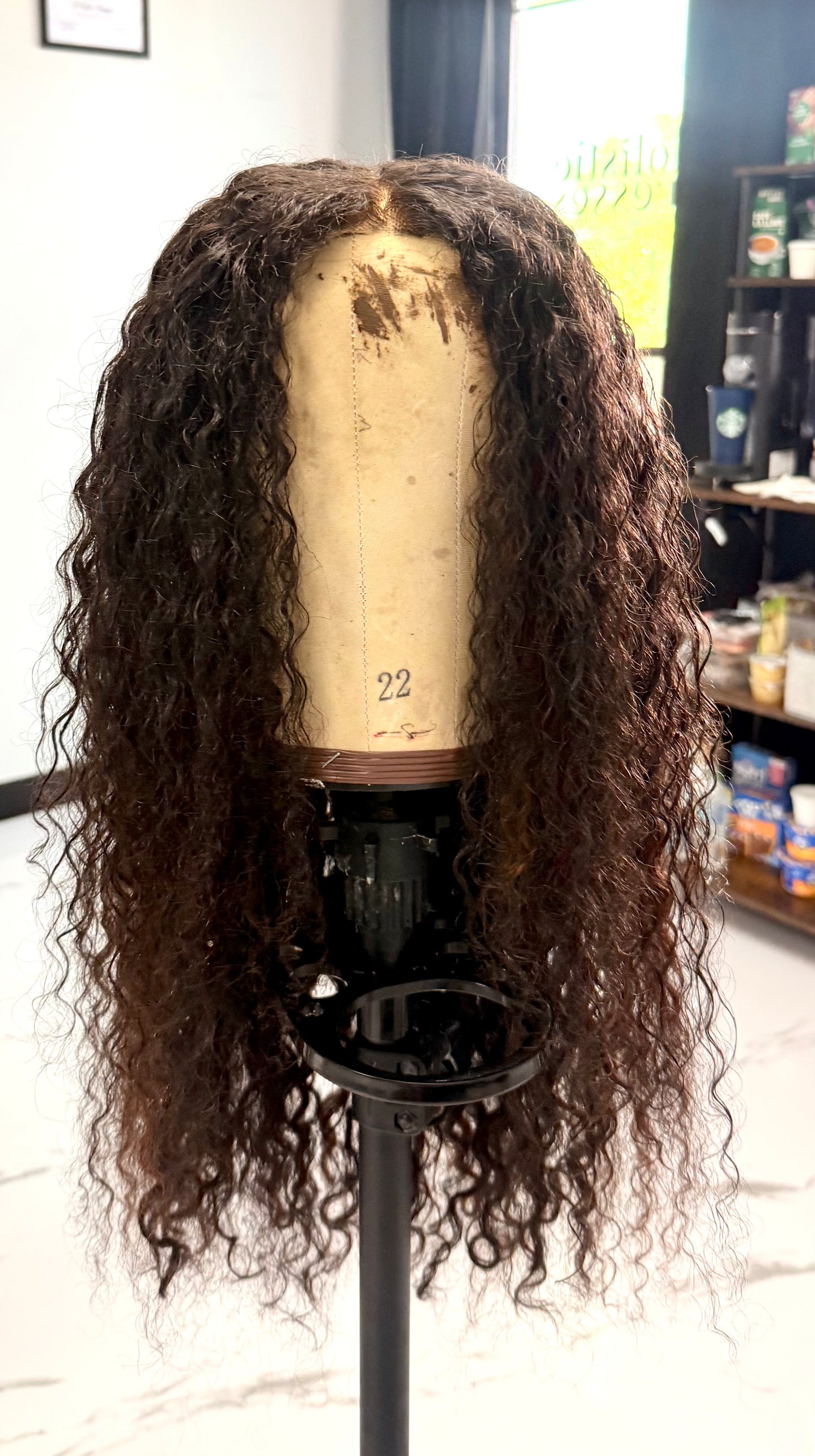Custom “Island Curly” 100% Human Hair Wig