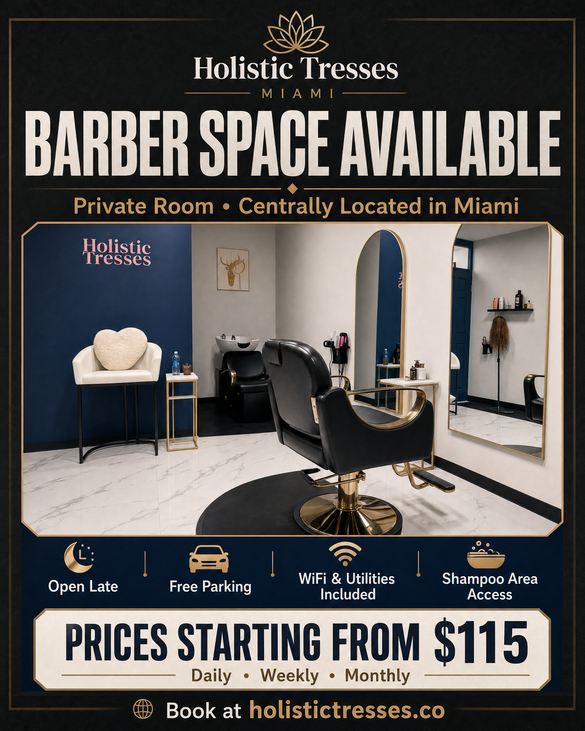 Private Beauty Room Rental — Miami
