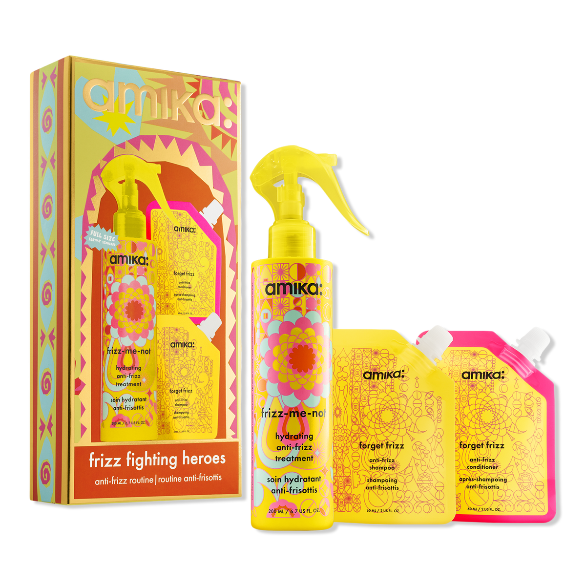 Amika Frizz Fighting Heroes Smoothing Set