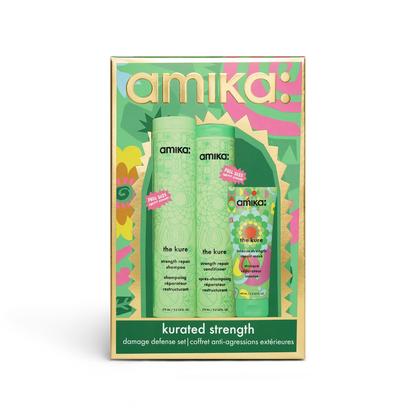 Amika kurated strength wash + care set