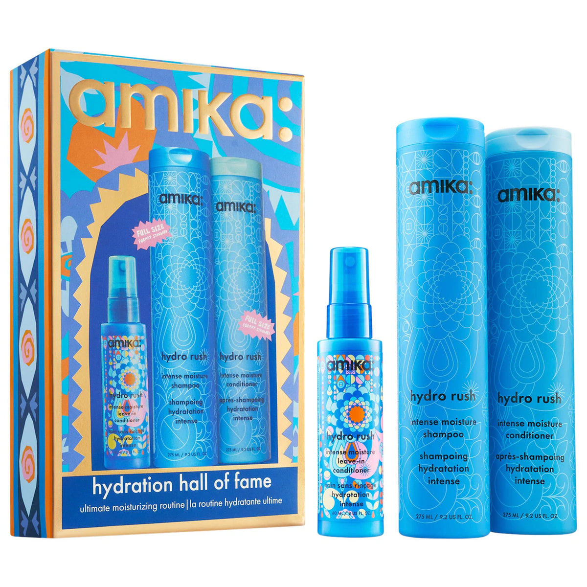 Amika Hydration hall of fame wash + care set